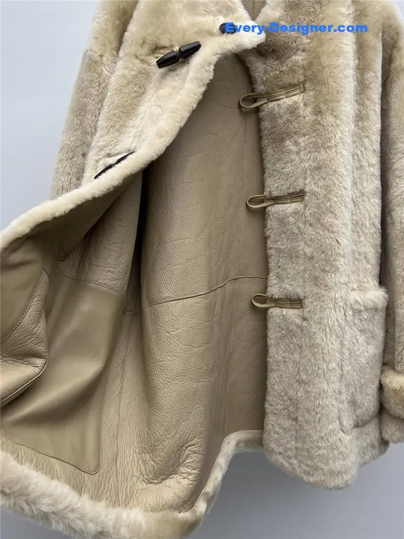 Maxmara mid-length shearling coat